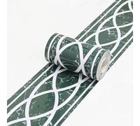 VisitRyl Frise Murale Autocollante Fleur d'Europe verte 10cm X 500cm Adhésive Réutilisable pour Décoration Intérieure Facile à Poser
