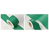 VisitRyl Frises Autocollantes DéCoratives Bordure De Papier Peint Frise Murale Adhesive Pour Cuisine, Salle De Bains,Chambre DéCoration Murale Vert Givré 5cm X 500cm
