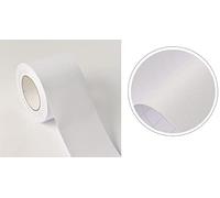 VisitRyl Frises Autocollantes DéCoratives Bordure De Papier Peint Frise Murale Adhesive Pour Cuisine, Salle De Bains,Chambre DéCoration Murale Blanc Mat 5cm X 500cm