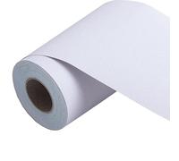 VisitRyl Frises Autocollantes DéCoratives Bordure De Papier Peint Frise Murale Adhesive Pour Cuisine, Salle De Bains,Chambre DéCoration Murale Blanc Pur 12cm X 500cm