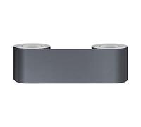 VisitRyl Frises autocollantes décoratives Bordure de papier peint Frise Murale Adhesive pour Cuisine, Salle de Bains,Chambre Décoration Murale gris foncé givré 5cm X 500cm