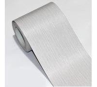 VisitRyl Frises Autocollantes DéCoratives Bordure De Papier Peint Frise Murale Adhesive Pour Cuisine, Salle De Bains,Chambre DéCoration Murale Ligne Gris Clair 15cm X 500cm