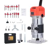 VISLONE 800W Routeur Travail du Bois Fraisage Sculpture Rainurage Machine 30 000RPM Vitesse Variable avec 15 Couteaux Ensemble de Tondeuse à Main pour le Traitement des Armoires Artisanat Bricolage