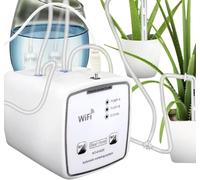 Vislone Dispositif d'arrosage intelligent WiFi à double pompe chronométrée système d'irrigation goutte à goutte automatique télécommande APP contrôleur pour jardin, terrasse, plante en pot fleur