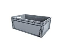 VISO Bac de rangement 600 x 400 x 230 mm gerbable polypropylène 37 L - Gris anthracite