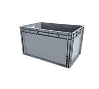 VISO Bac de rangement 600 x 400 x 330 mm gerbable polypropylène 55 L - Gris anthracite