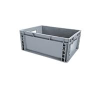 VISO Bac de rangement norme Europe gerbable polypropylène - 15 L - Gris anthracite