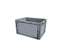 VISO Bac de rangement norme Europe gerbable polypropylène - 20 L - Gris anthracite
