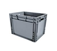VISO Bac de rangement norme Europe gerbable polypropylène - 25 L - Gris anthracite