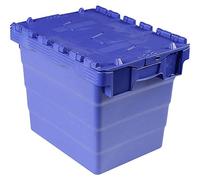 Bac de stockage navette avec couvercle en plastique bleu - 27 litres - Bleu - Viso Bleu G