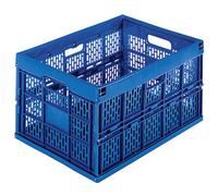Bac de stockage pliant en plastique - 45 litres - dim : H 27 x L 52,5 cm