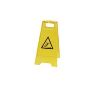 VISO Panneau de signalisation ''sol glissant'' - Jaune