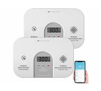 VisorTech 2 détecteurs de monoxyde de carbone connectés avec écran LCD
