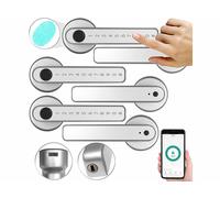 VisorTech 3 poignées de porte connectées TSZ-800 - coloris argenté
