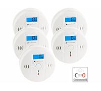 VisorTech 5 détecteurs de monoxyde de carbone (EN 50291) "COM-150"