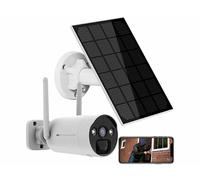 VisorTech Caméra de surveillance solaire sans fil 2K DSC-500.cam pour enregistreur DSC-500.nvr