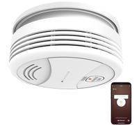 VisorTech Détecteur de fumée WiFi : détecteur de fumée WiFi avec notification d'application mondiale, 85 dB (détecteur de fumée Alexa, avec alarme, LAN)