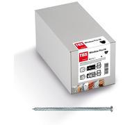 Visse de fixation en acier trempé, pour montage à distance de fenêtres et de portes, avec une tête en forme de dôme