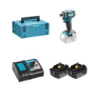 Makita Visseuse à percussion sans fil DTD173RTJ 18 V 180 Nm 2x5,0 Ah Li‑Ion Makpac