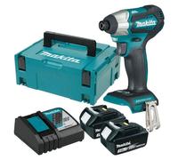 Visseuse à chocs 18V Li-Ion MAKITA DTD155RFJ 140 Nm - 2 batteries 3Ah + coffret + chargeur