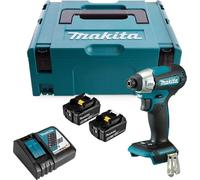 Makita Visseuse à percussion sans fil DTD157RTJ 18V LXT 140 Nm Brushless 2x5,0 Ah Makpac