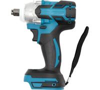 Visseuse à chocs - Modèle sans fil - Moteur sans balais en cuivre 18 V - 320 Nm - Emmanchement carré de 1,27 cm - 6 douilles - Sans batterie - Noir/Bleu