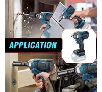 Visseuse à chocs sans fil 18 V, compatible avec Makita – 700 Nm, 1/2" sans balais – Visseuse sans fil avec clés à douille – Kit de visseuses sans fil