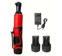 Visseuse à chocs sans fil - 18 V - Couple de 60 Nm - Emmanchement carré de 0,95 cm - 2 batteries incluses - Prise UE - e CE - Rouge