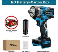 Visseuse à chocs sans fil - 900 Nm - embout carré de 1,27 cm - 6 000 tr/min - moteur sans balais - compatible 18 V - sans batterie ni chargeur
