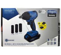 Visseuse à chocs sans fil BC-IW350-X – 1/2" sans balais, 180 Nm/350 Nm, 3 600 coups/min + 3 douilles – 20 V IXES – batterie 2 Ah + chargeur 2,4 A