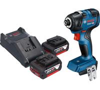 Visseuse à chocs sans fil Bosch GDR 18V-200 Professional 18 V 200 Nm sans balais + 2 batteries 5,0 Ah + chargeur