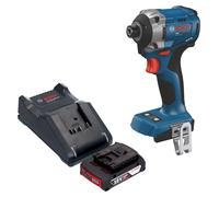 Visseuse à chocs sans fil Bosch GDR 18V-215 Professional 18 V 215 Nm 1/4" sans balais + 1 batterie 2,0 Ah + chargeur