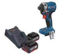Visseuse à chocs sans fil Bosch GDR 18V-215 Professional 18 V 215 Nm 1/4" sans balais + 2 batteries 4,0 Ah + chargeur