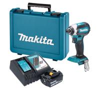 Visseuse à chocs sans fil Makita DTD 153 RF1E 18 V 170 Nm 1/4" sans balais + 1 batterie 3,0 Ah + chargeur + mallette