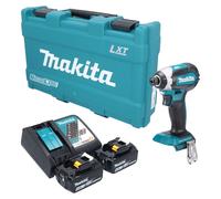 Visseuse à chocs sans fil Makita DTD 153 RGK 18 V 170 Nm 1/4" sans balais + 2 batteries 6,0 Ah + chargeur + mallette