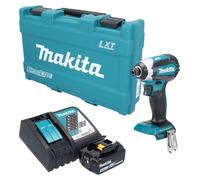 Visseuse à chocs sans fil Makita DTD 153 RT1K 18 V 170 Nm 1/4" sans balais + 1 batterie 5,0 Ah + chargeur + mallette