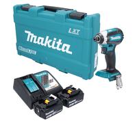 Visseuse à chocs sans fil Makita DTD 153 RTK 18 V 170 Nm 1/4" sans balais + 2 batteries 5,0 Ah + chargeur + mallette