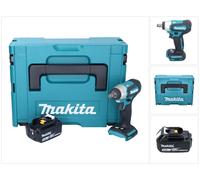 Visseuse à chocs sans fil Makita DTW 181 F1J 18 V 210 Nm 1/2" sans balais + 1 batterie 3,0 Ah + Makpac - sans chargeur