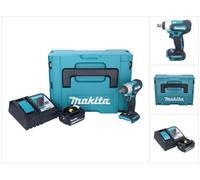 Visseuse à chocs sans fil Makita DTW 181 RG1J 18 V 210 Nm 1/2" sans balais + 1 batterie 6,0 Ah + chargeur + Makpac