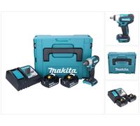 Visseuse à chocs sans fil Makita DTW 181 RGJ 18 V 210 Nm 1/2" sans balais + 2 batteries 6,0 Ah + chargeur + Makpac
