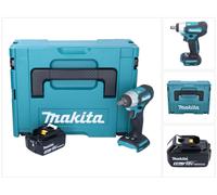 Visseuse à chocs sans fil Makita DTW 181 T1J 18 V 210 Nm 1/2" sans balais + 1 batterie 5,0 Ah + Makpac - sans chargeur