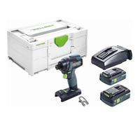 Visseuse à chocs sans fil TID 18-Basic FESTOOL - 2 batterie, chargeur - en Systainer3 - 576482