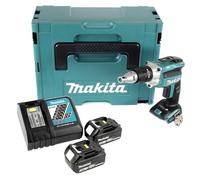Makita DFS 250 RFJ 18 V Visseuse pour cloisons sèches sans fil avec Coffret de transport Makpac + 2x Batteries 3,0 Ah + chargeur
