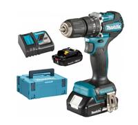 Visseuse à percussion sans fil Makita Aku Li-ion LXT 18V 2,0 Ah, Makpac DHP487RAJ