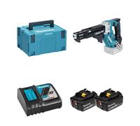 Visseuse automatique 25-55 mm 18V DFR552ZJ + 2 batteries BL1850B 18V 5 Ah + chargeur rapide DC18RC MAKITA