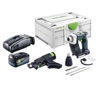 Visseuse de chantier sans fil Festool DWC 18-2500 Basic 18 V 18 Nm Brushless + 1 batterie 5,0 Ah + chargeur rapide + Systainer