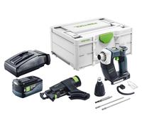 Visseuse de chantier sans fil Festool DWC 18-2500 Basic 18 V 18 Nm Brushless + 1 batterie 5,0 Ah + chargeur + Systainer