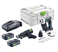 Visseuse de chantier sans fil Festool DWC 18-2500 Basic 18 V 18 Nm Brushless + 2 batteries 4,0 Ah + chargeur + Systainer