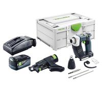 Visseuse de chantier sans fil Festool DWC 18-4500 Basic 18 V 14 Nm Brushless + 1 batterie 5,0 Ah + chargeur + Systainer