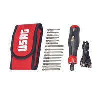 Visseuse électrique USAG 324 XP/B16, coffret avec embouts de vissage cruciformes
